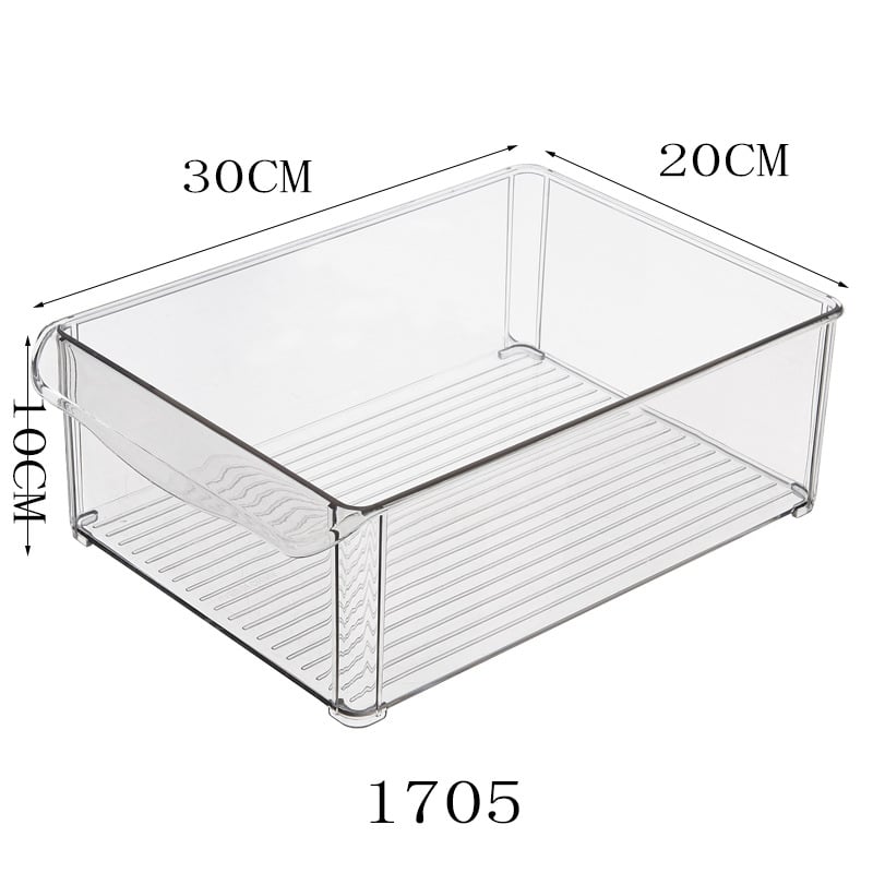 Хладилна кутия за съхранение, прозрачна, модулна, правоъгълна, пластмасова, запазване на свежестта