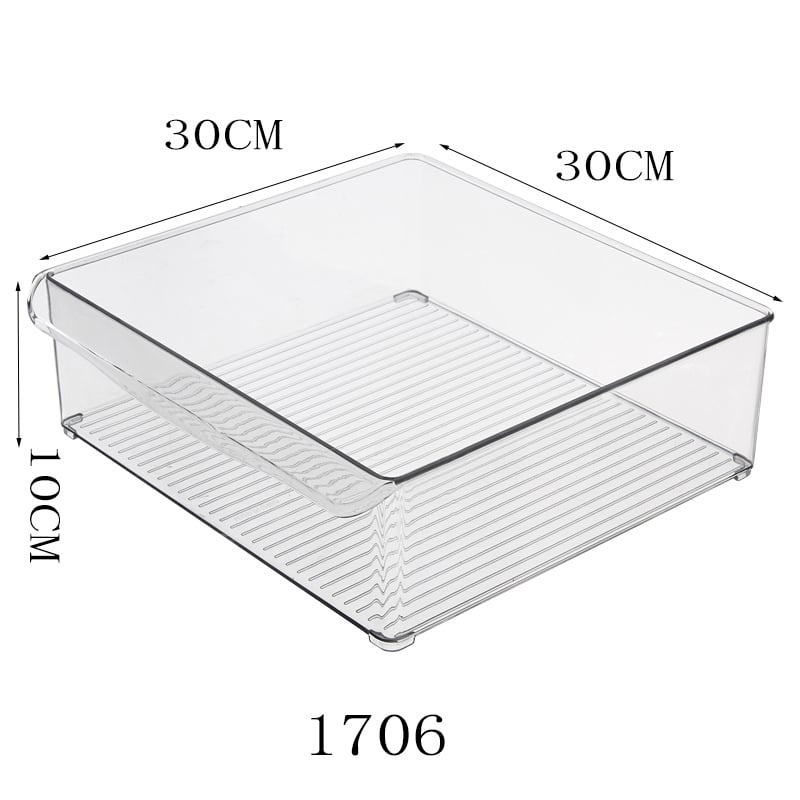 Хладилна кутия за съхранение, прозрачна, модулна, правоъгълна, пластмасова, запазване на свежестта