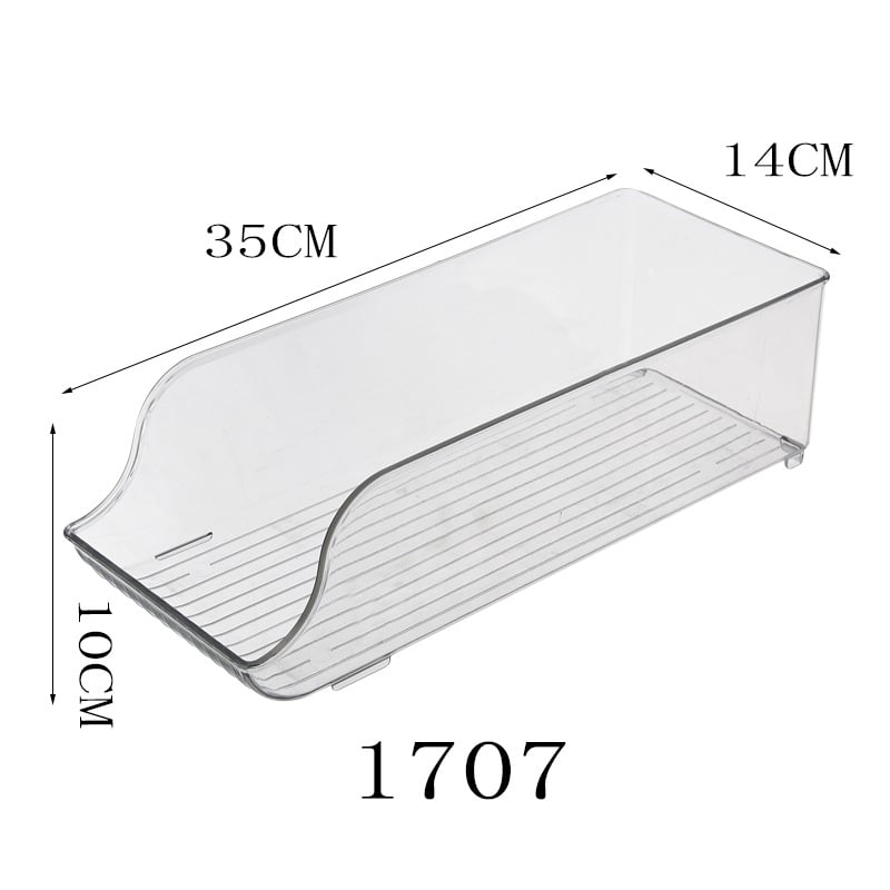 Хладилна кутия за съхранение, прозрачна, модулна, правоъгълна, пластмасова, запазване на свежестта