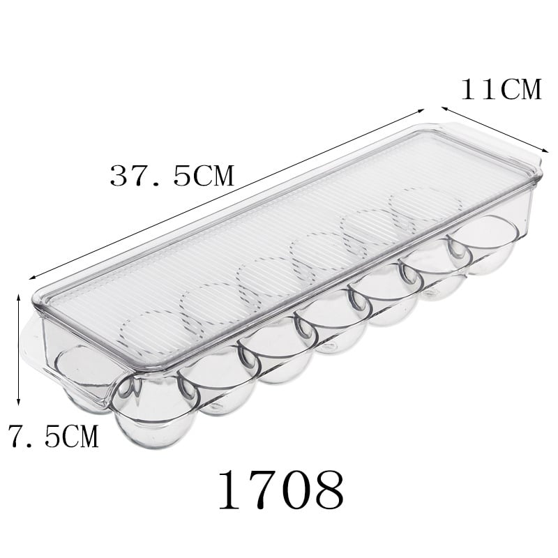Хладилна кутия за съхранение, прозрачна, модулна, правоъгълна, пластмасова, запазване на свежестта