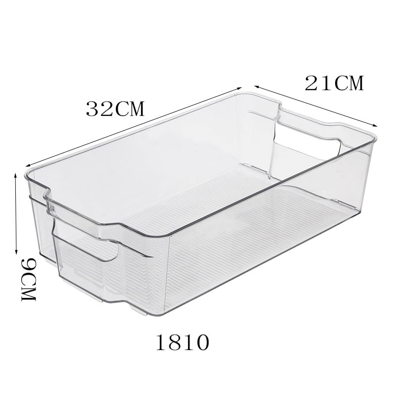 Хладилна кутия за съхранение, прозрачна, модулна, правоъгълна, пластмасова, запазване на свежестта