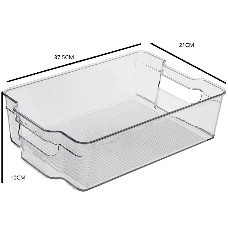 Хладилна кутия за съхранение, прозрачна, модулна, правоъгълна, пластмасова, запазване на свежестта