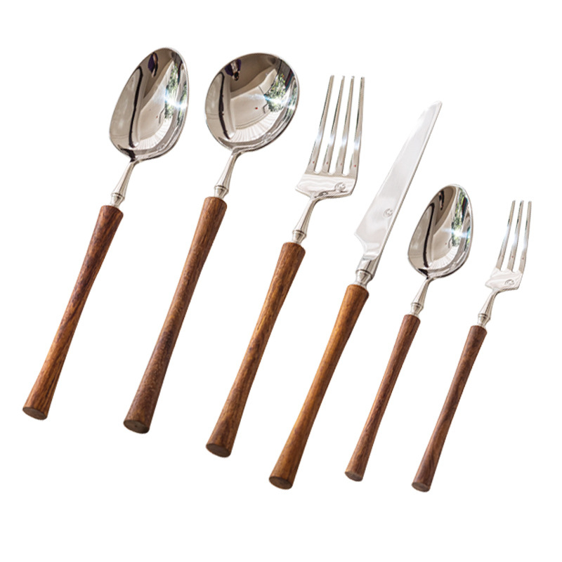 Set pribora od nehrđajućeg čelika za odrasle, brenda A Spoonful of Life, stil Light Luxury Retro (Brand: A Spoonful of Life; Materijal: Nehrđajući čelik; Za: Odrasle; Stil: Light Luxury; Tip stila: Light Luxury Retro)