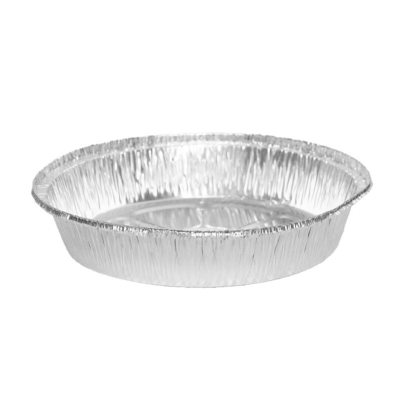 Jednokratna kružna posuda od aluminijske folije za fritezu na zrak i pećnicu, kvaliteta hrane, debljina 0,05, prilagodljivo preradu