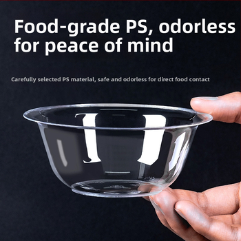 Jednorazová kruhová plastová misa, objem 300–400 ml, balenie 50 kusov, domáci pôvod