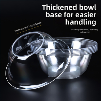 Jednorazová kruhová plastová misa, objem 300–400 ml, balenie 50 kusov, domáci pôvod