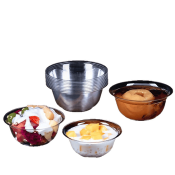 Bol din plastic de unică folosință, rotund, capacitate 300-400 ml, pachet de 50 bucăți, origine locală