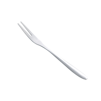 Πιρούνι φρούτων από ανοξείδωτο ατσάλι, διπλό δόντι, στιλ light luxury, δυνατότητα εκτύπωσης λογότυπου