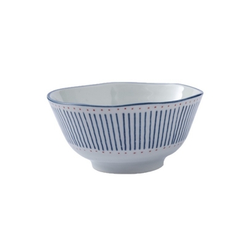Keramički set posuđa u japanskom stilu, prugasti uzorak, ispod glazure, pogodan za mikrovalnu