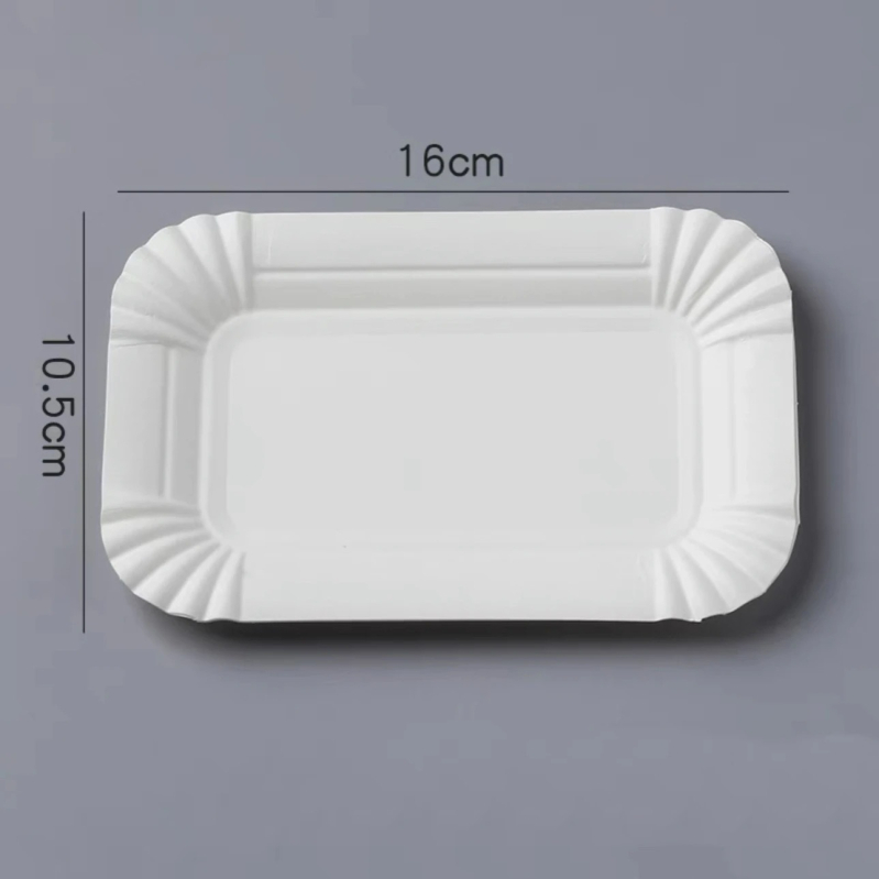 Jednokratna papirnata pločica za tortu, kružnog oblika, biološki razgradiva, debljina 100, moguć tiskanje logotipa