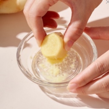 Стъклен комплект за подправки за мелене на чесън и джинджифил, кръгла форма, модерен минималистичен стил, снежна глазура