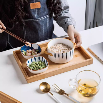 Keramička posuda za začine, japanski stil, kvadratnog oblika, prikladna za mikrovalnu