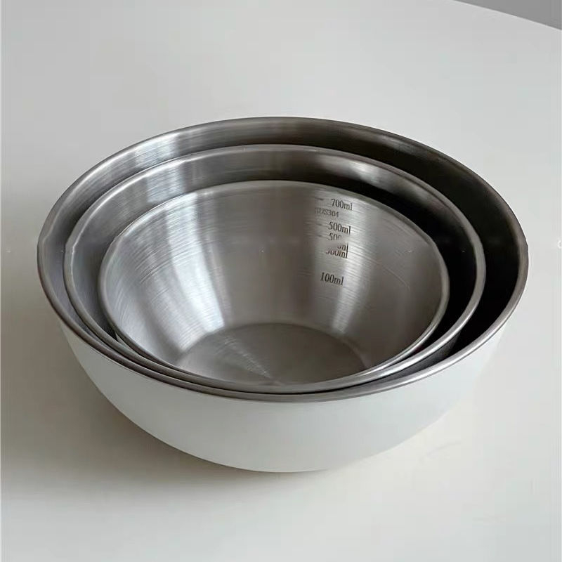 Posuda od 316 nehrđajućeg čelika, hrani klasa, s mjernom skalom, kuhinjski marinacijski spremnik, zdjela za sirovo meso i tijesto