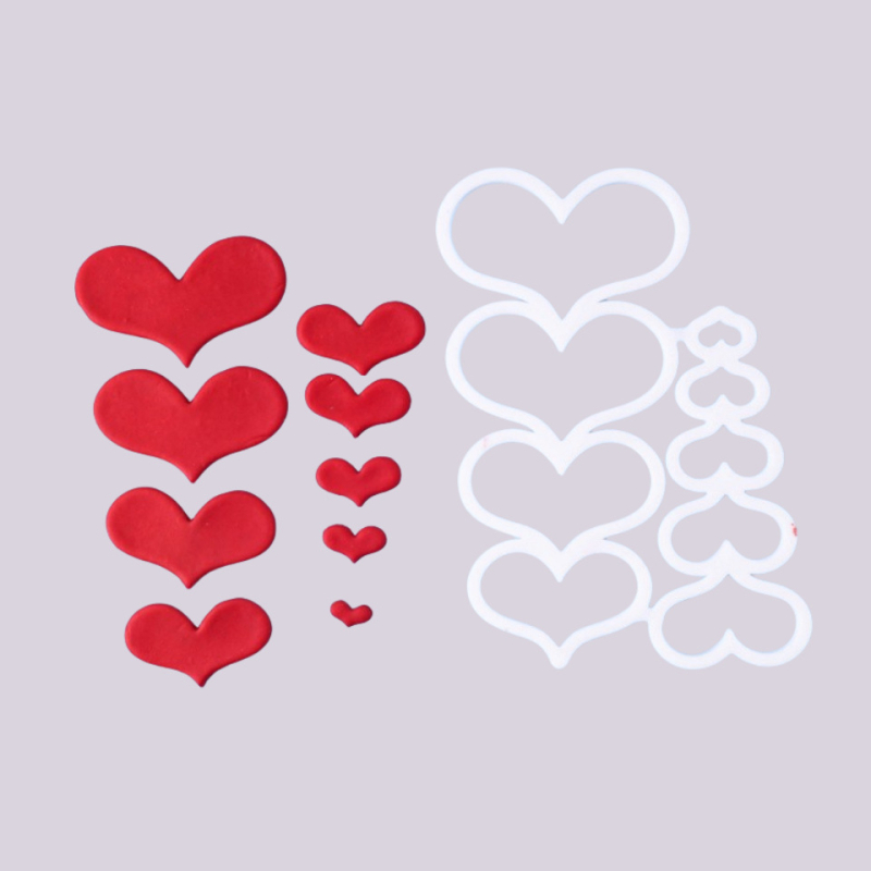 Kalup za fondant za obiteljski portret: dječak i djevojčica, crtani likovi s ručno oslikanim kosama, plastični kalup