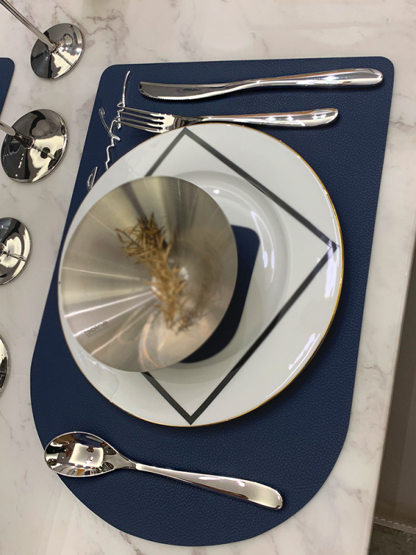 Qiaolexin set od 3 komada noža, viljuška i žlica – 304 nehrđajući čelik, poliranje ogledalom, nordijski stil, jednofarbeni uzorak, mogućnost logotipa