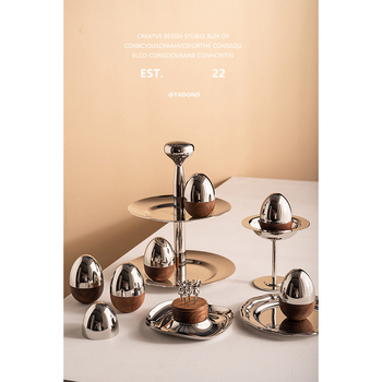 Vilica za voće od nehrđajućeg čelika, nordijski stil, jajoliki oblik s motivom Mickeyja, crtić dizajn, moguć prilagođeni logotip, idealan poklon za useljenje