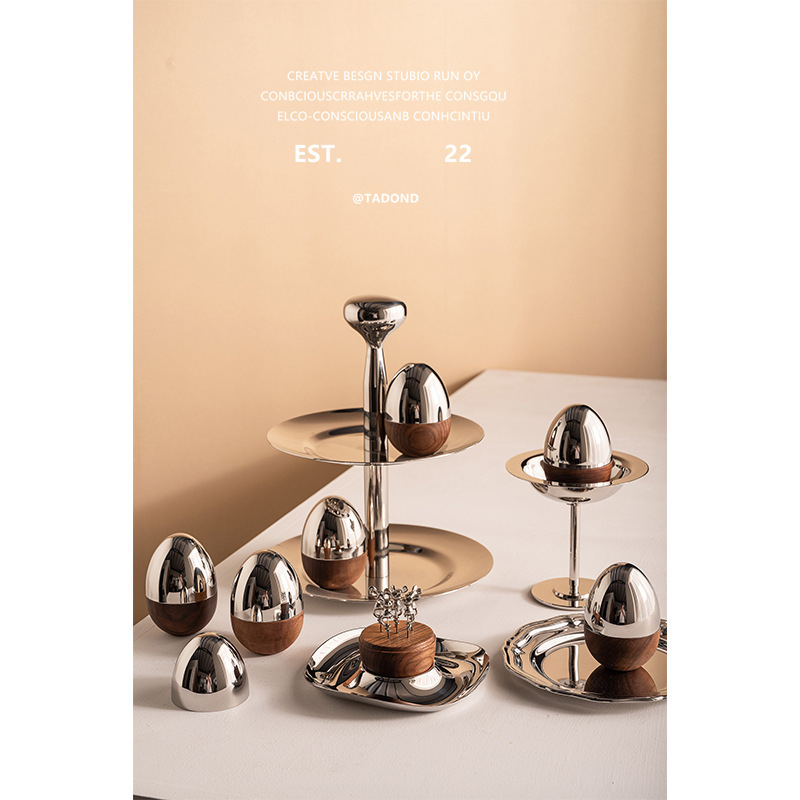 Vilica za voće od nehrđajućeg čelika, nordijski stil, jajoliki oblik s motivom Mickeyja, crtić dizajn, moguć prilagođeni logotip, idealan poklon za useljenje