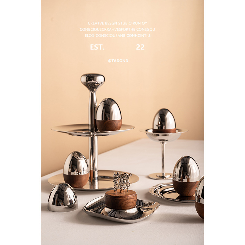 Vilica za voće od nehrđajućeg čelika, nordijski stil, jajoliki oblik s motivom Mickeyja, crtić dizajn, moguć prilagođeni logotip, idealan poklon za useljenje