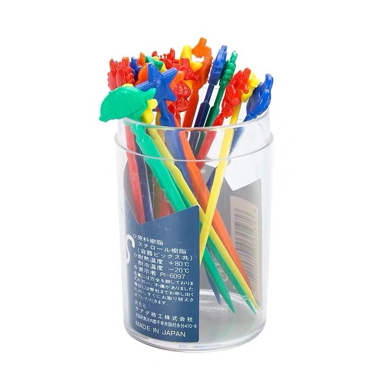 Set vilica za voće s karikaturističkim životinjskim motivom, plastični materijal, Sanada, za odrasle