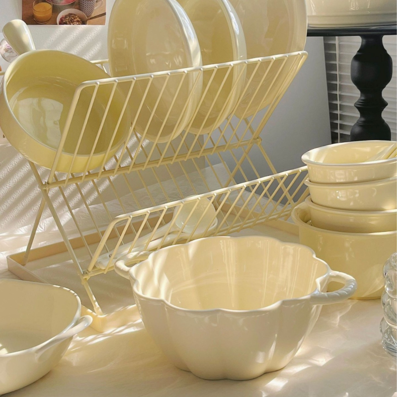 Set keramičkog posuđa od bone china — moderan minimalistički stil, mikrovalna pogodna, s tiskanim logom, brend Chuang Jian