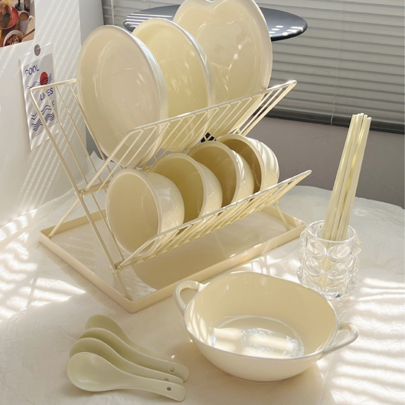 Set keramičkog posuđa od bone china — moderan minimalistički stil, mikrovalna pogodna, s tiskanim logom, brend Chuang Jian