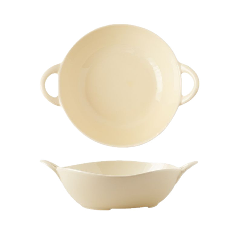 Set keramičkog posuđa od bone china — moderan minimalistički stil, mikrovalna pogodna, s tiskanim logom, brend Chuang Jian