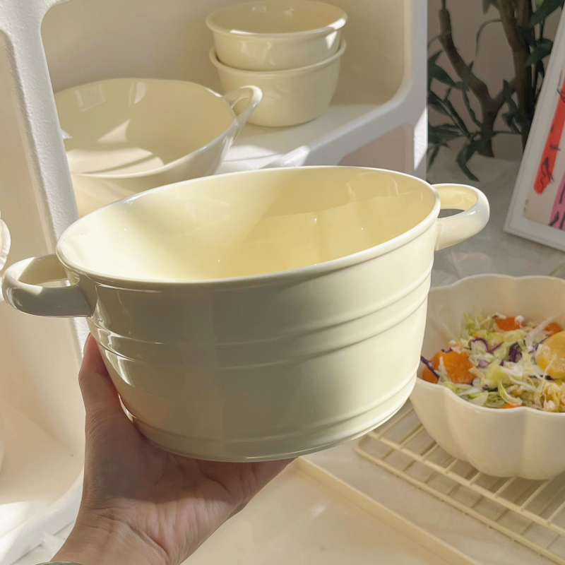Set keramičkog posuđa od bone china — moderan minimalistički stil, mikrovalna pogodna, s tiskanim logom, brend Chuang Jian