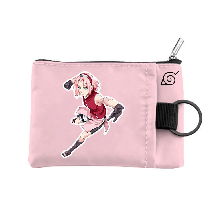 Naruto novčanik za kovanice, unisex, vodootporan poliester, Among Us otisak, zatvarač, višeslojna konstrukcija