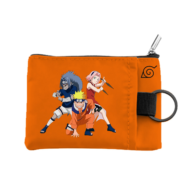 Naruto novčanik za kovanice, unisex, vodootporan poliester, Among Us otisak, zatvarač, višeslojna konstrukcija