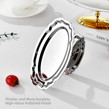 Десертна чашка от неръждаема стомана с ивици, INS стил