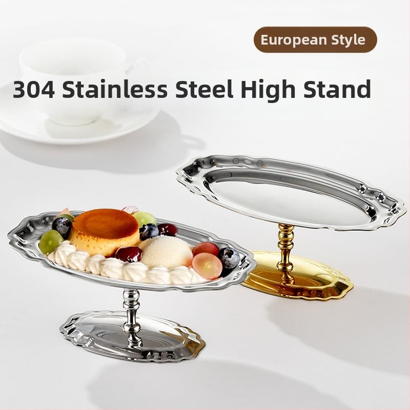 Десертна чашка от неръждаема стомана с ивици, INS стил