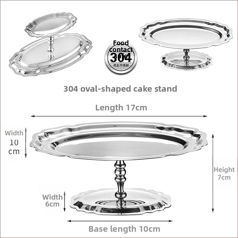 Десертна чашка от неръждаема стомана с ивици, INS стил