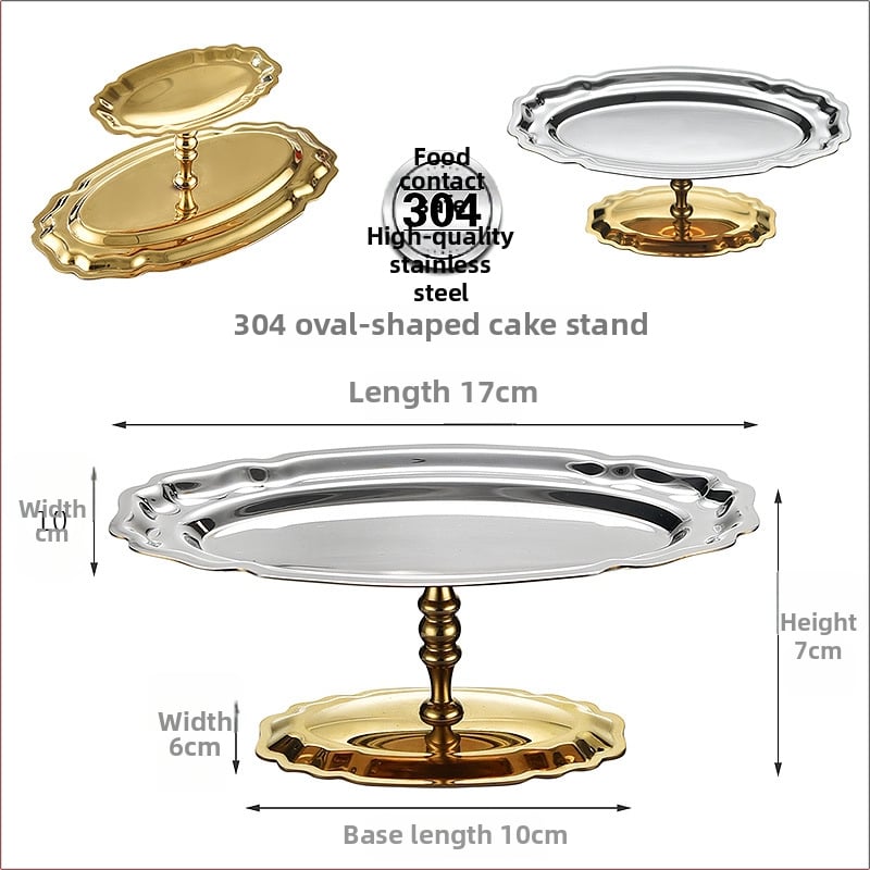 Десертна чашка от неръждаема стомана с ивици, INS стил