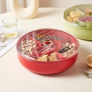 Songtai Пластмасова чиния за плодове, лек лукс, ретро стил