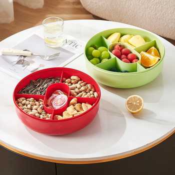 Songtai Пластмасова чиния за плодове, лек лукс, ретро стил