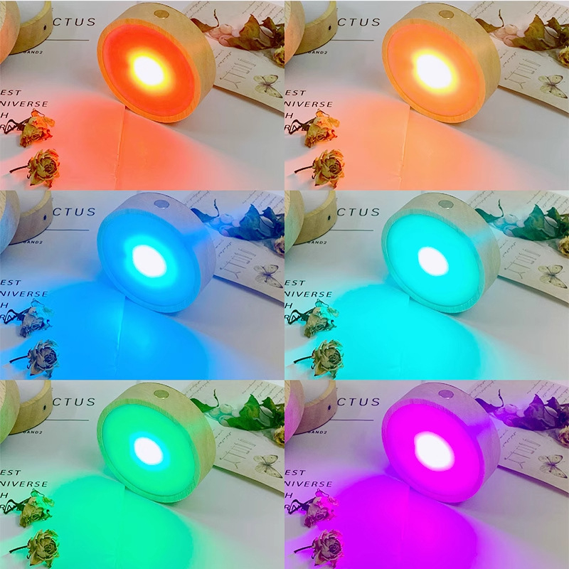 LED osvijetljena okrugla podmetač za čašu vina – moderni minimalistički stil, biorazgradivo