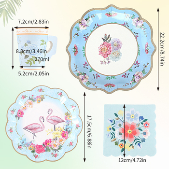 Jednokratne papirnate tanjire, okrugle, 8 komada — Philharmonic