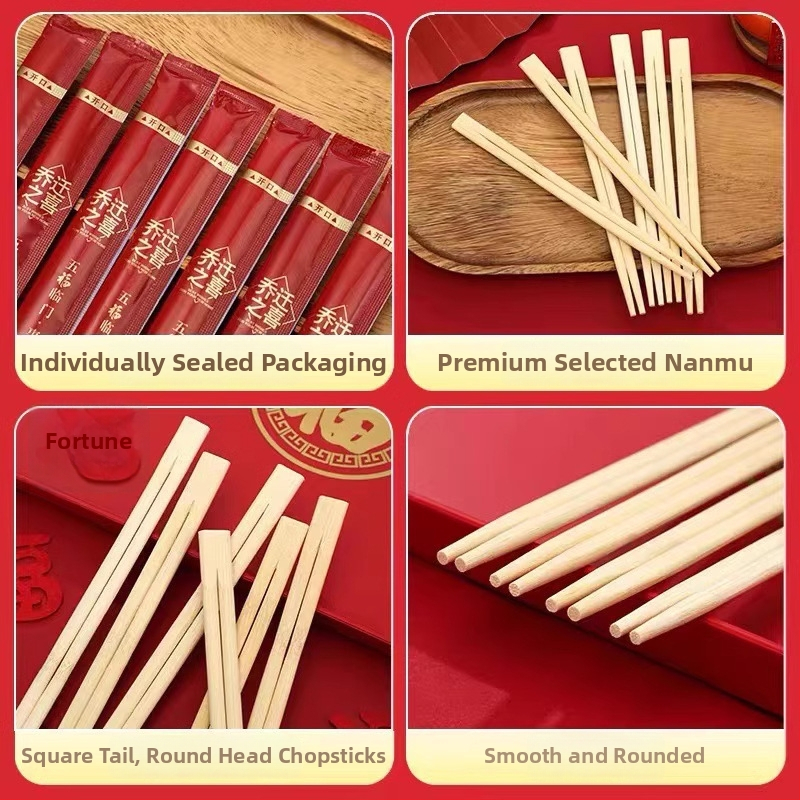 Bețișoare de unică folosință pentru mâncare, set de pahare și boluri din hârtie pentru inaugurarea casei și banchet de nunți – 20 buc., Nanzhu, compatibile cu microunde, biodegradabile