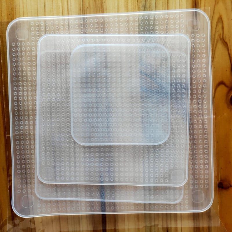 Autonomy silikonski poklopci za zdjele, set od 3–5 komada, zatvaranje hrane, otporno na prašinu