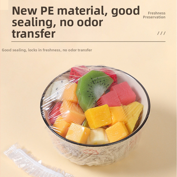 Jednorázové plastové kryty na poháre a misky s elastickým okrajom; 12+ kusov; doba trvanlivosti 36 mesiacov