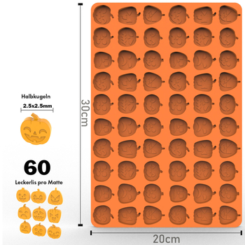 AWOO Formă din silicon pentru Halloween – DIY gustări, formă neregulată, pentru coacere, formă de copt