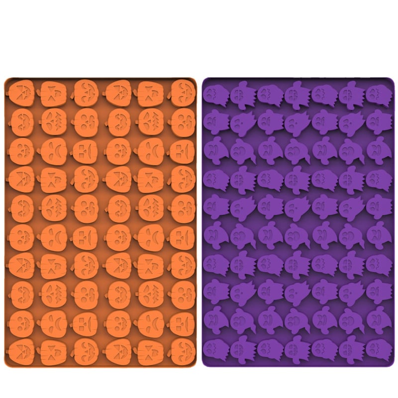 AWOO Formă din silicon pentru Halloween – DIY gustări, formă neregulată, pentru coacere, formă de copt