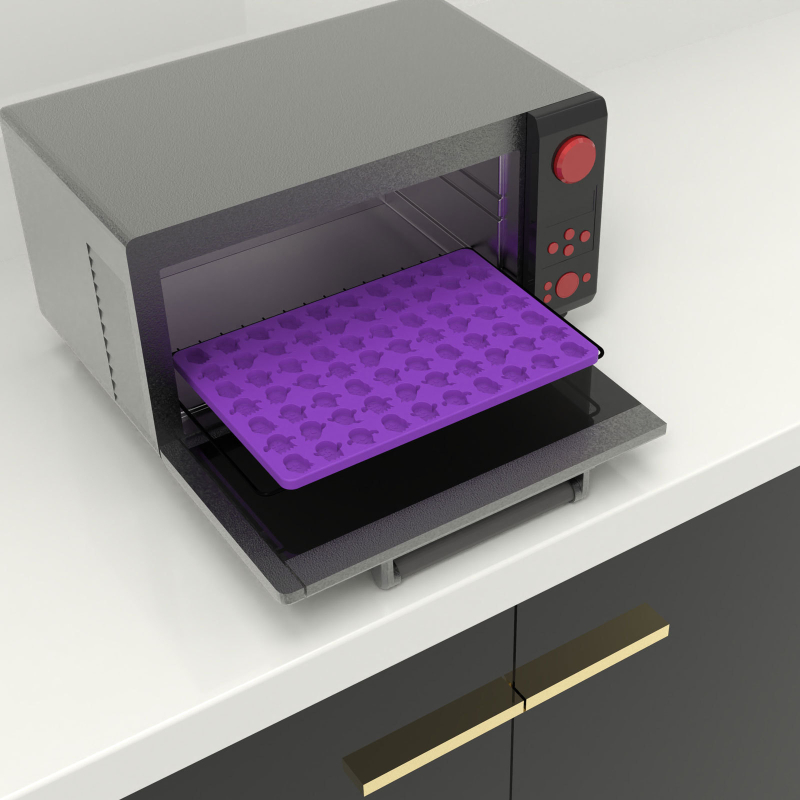 AWOO Formă din silicon pentru Halloween – DIY gustări, formă neregulată, pentru coacere, formă de copt