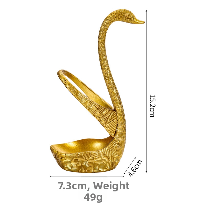 Rozsdamentes acél gyümölcs villa készlet, modern minimalista stílus, Swan Seat Fruit Fork, logónyomtatás