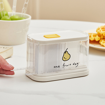 Furculiță de fructe din plastic, stil japonez, model desen animat pentru adulți