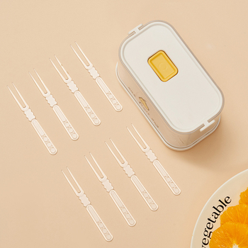 Furculiță de fructe din plastic, stil japonez, model desen animat pentru adulți