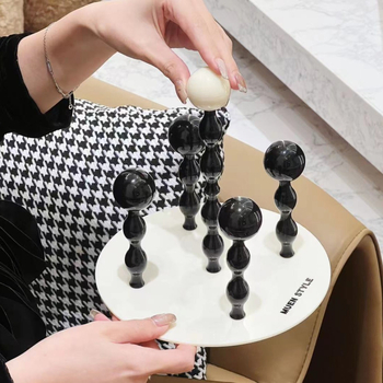 Държач за чаши – акрил, настолен комплект, прост стил