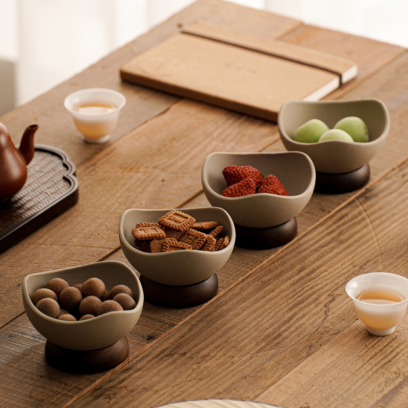 Керамична десертна купа, кръгла форма, повърхност в стил антична керамика, разнообразни шарки, възможно персонализиране