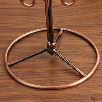 Стойка за чаши за вино със S-образна форма от метална тел – окачваща, прост стил