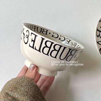 Francuski stil porcelanske posude za jednu osobu: zdjela za tjesteninu i tanjur za salatu, oblik kvartet